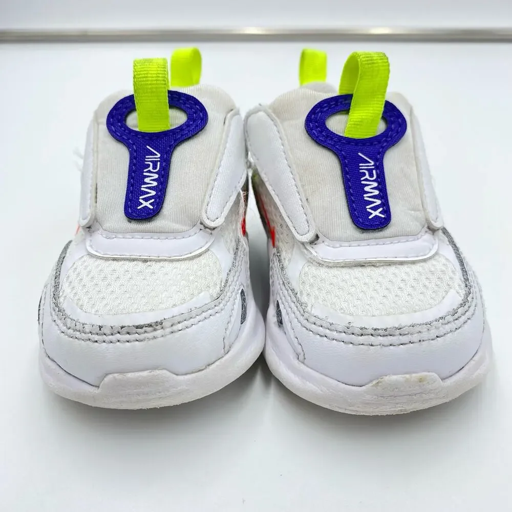 Nike Toddler White Air Max Bolt Sneakers Size 4C CW1629-103